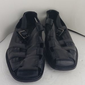 Leather Stacy Adam's Black leather sandals